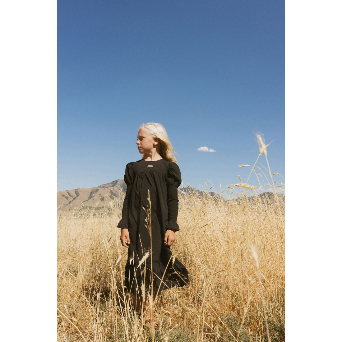 L by Ladida Black Smock Sleeve Robe