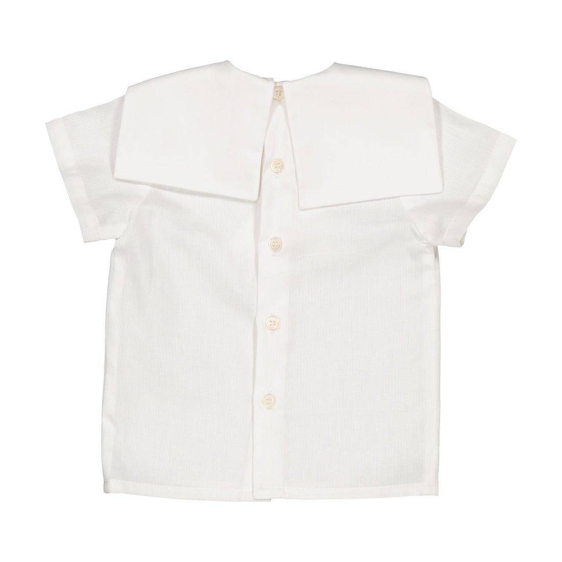 Kidiwi White Cotton Pique Eustache Blouse