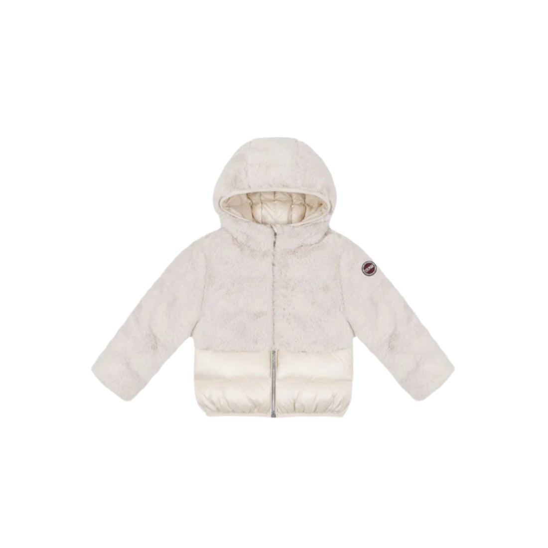 Colmar  White Hooded Down Jacket