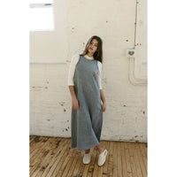 Elements Light Blue Rhinestone Mock Tee Dress