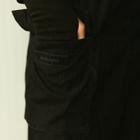 ELEMENTS Jet Black Cord Cargo Maxi Skirt