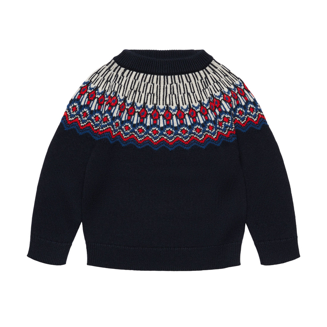 FUB Dark Navy Fair Isle Sweater