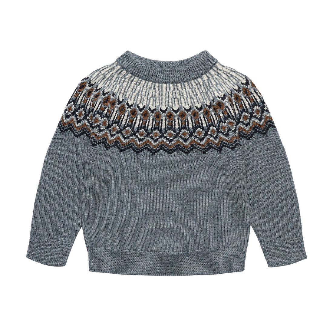 FUB Steel Fair Isle Sweater