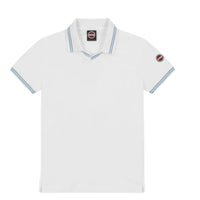 Colmar Bianco Coconut Collar Trim V Polo