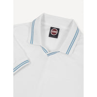 Colmar Bianco Coconut Collar Trim V Polo