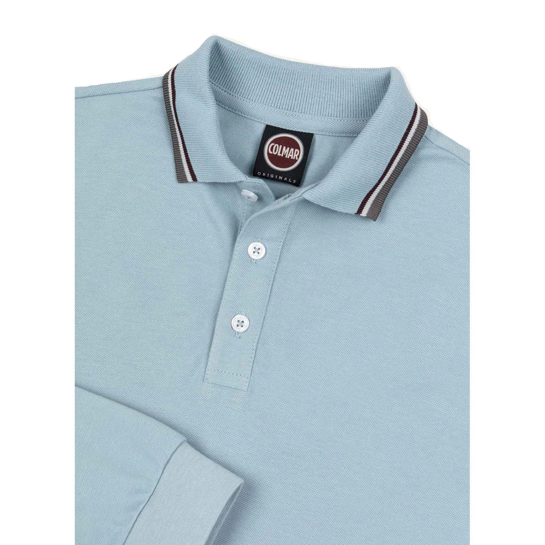 Colmar Dusty Blue Trim Collar Polo