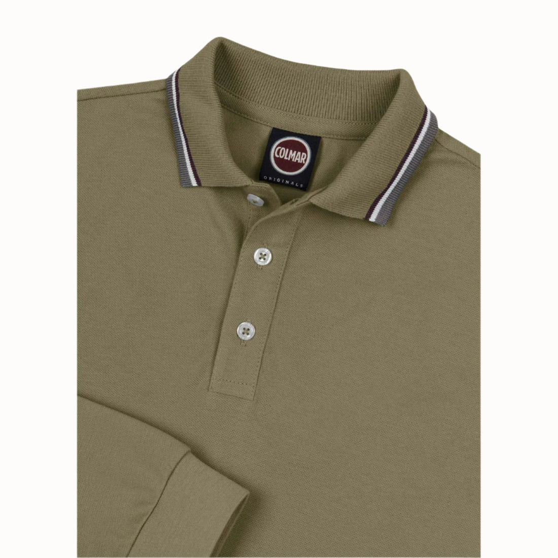 Colmar Green Trim Collar Polo