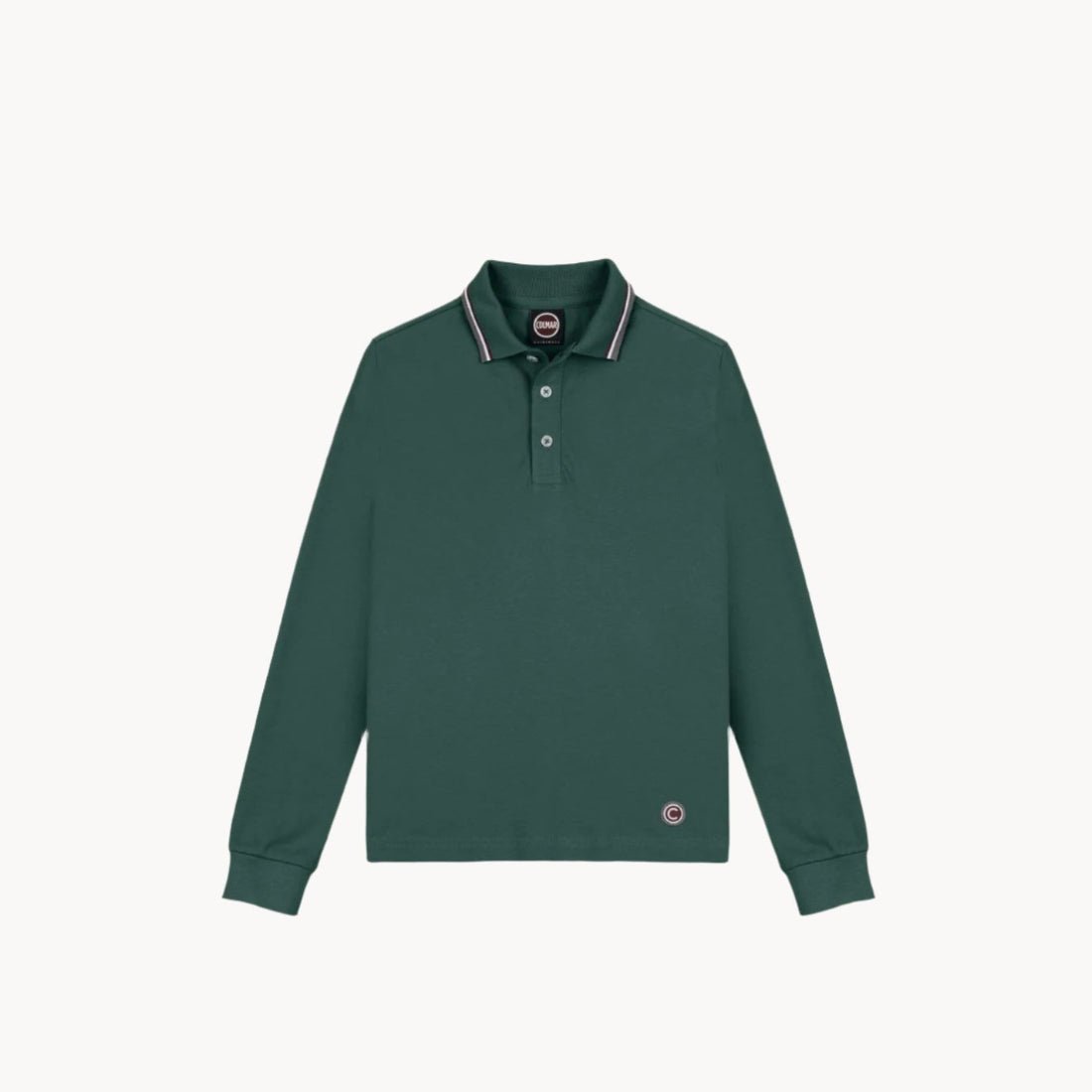 Colmar Forest Green Trim Collar Polo
