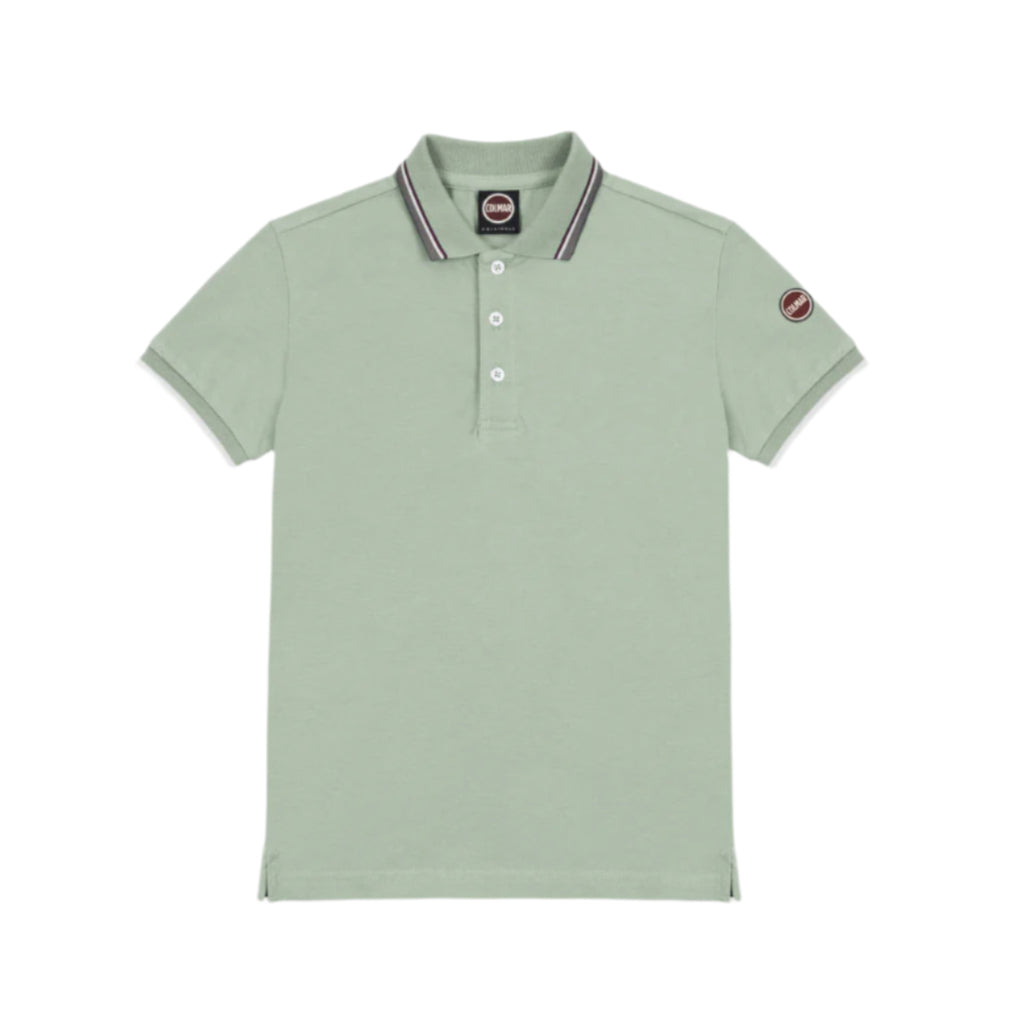 Colmar Green Dust Collar Trim Polo