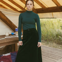 ELEMENTS Forest Green Chest Logo Turtleneck