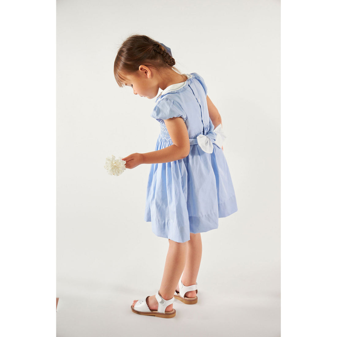 Kidiwi Cornflower Heloise Smocked Dress