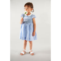Kidiwi Cornflower Heloise Smocked Dress