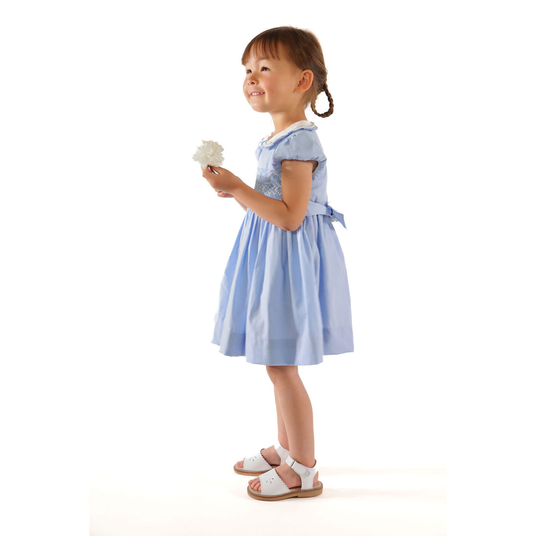 Kidiwi Cornflower Heloise Smocked Dress