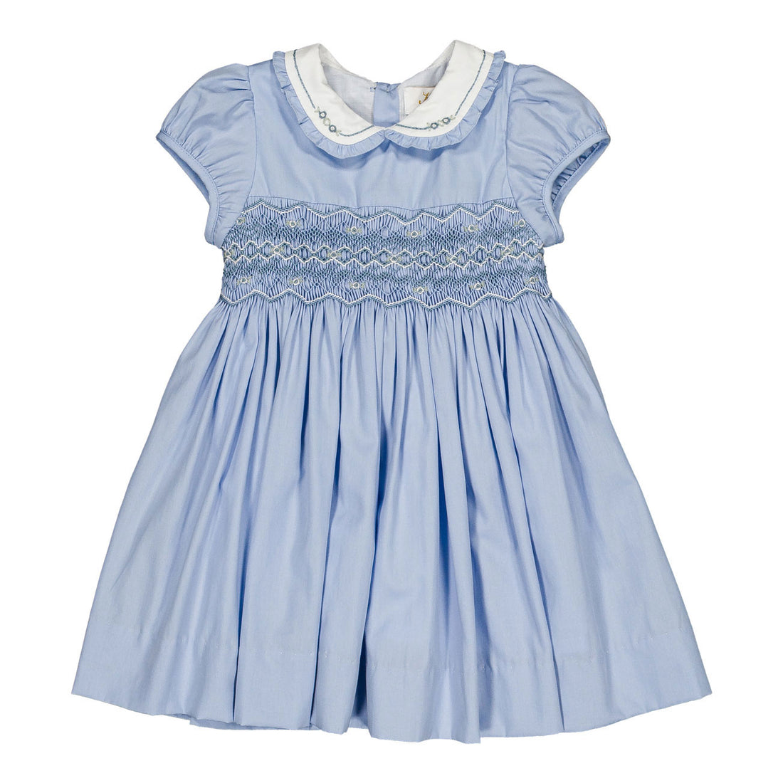 Kidiwi Cornflower Heloise Smocked Dress