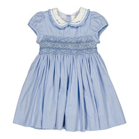 Kidiwi Cornflower Heloise Smocked Dress
