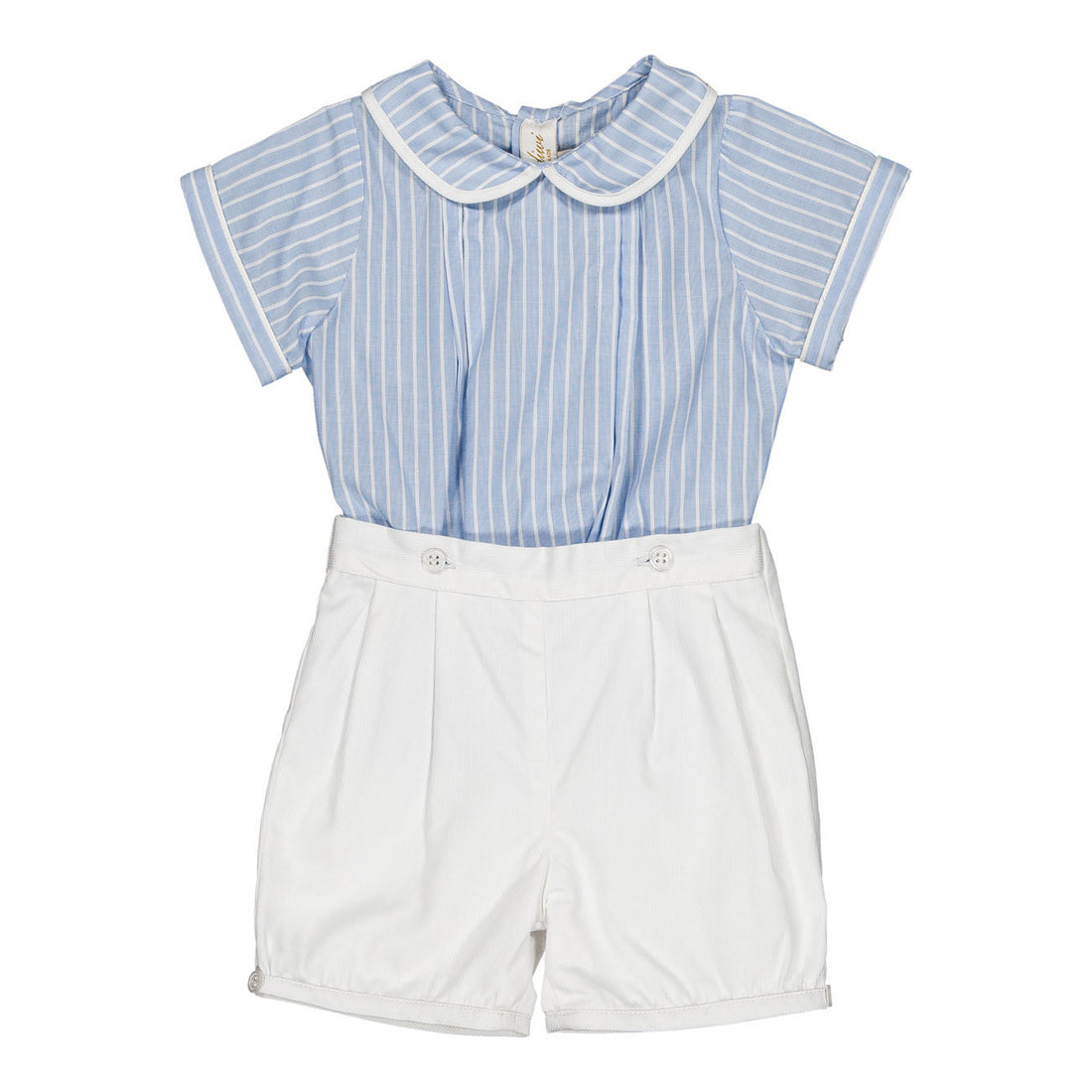 Kidiwi Cornflower Stripe Barnabe Set