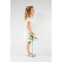 Kidiwi White Clemence Smocked Dress