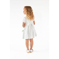 Kidiwi White Clemence Smocked Dress