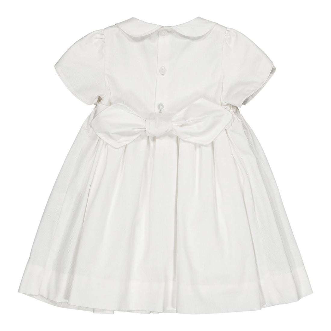 Kidiwi White Clemence Smocked Dress