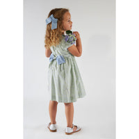 Kidiwi Little Blue Print Hars Smocked Dress
