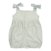 Kidiwi Little Blue Print Francine Smocked Romper