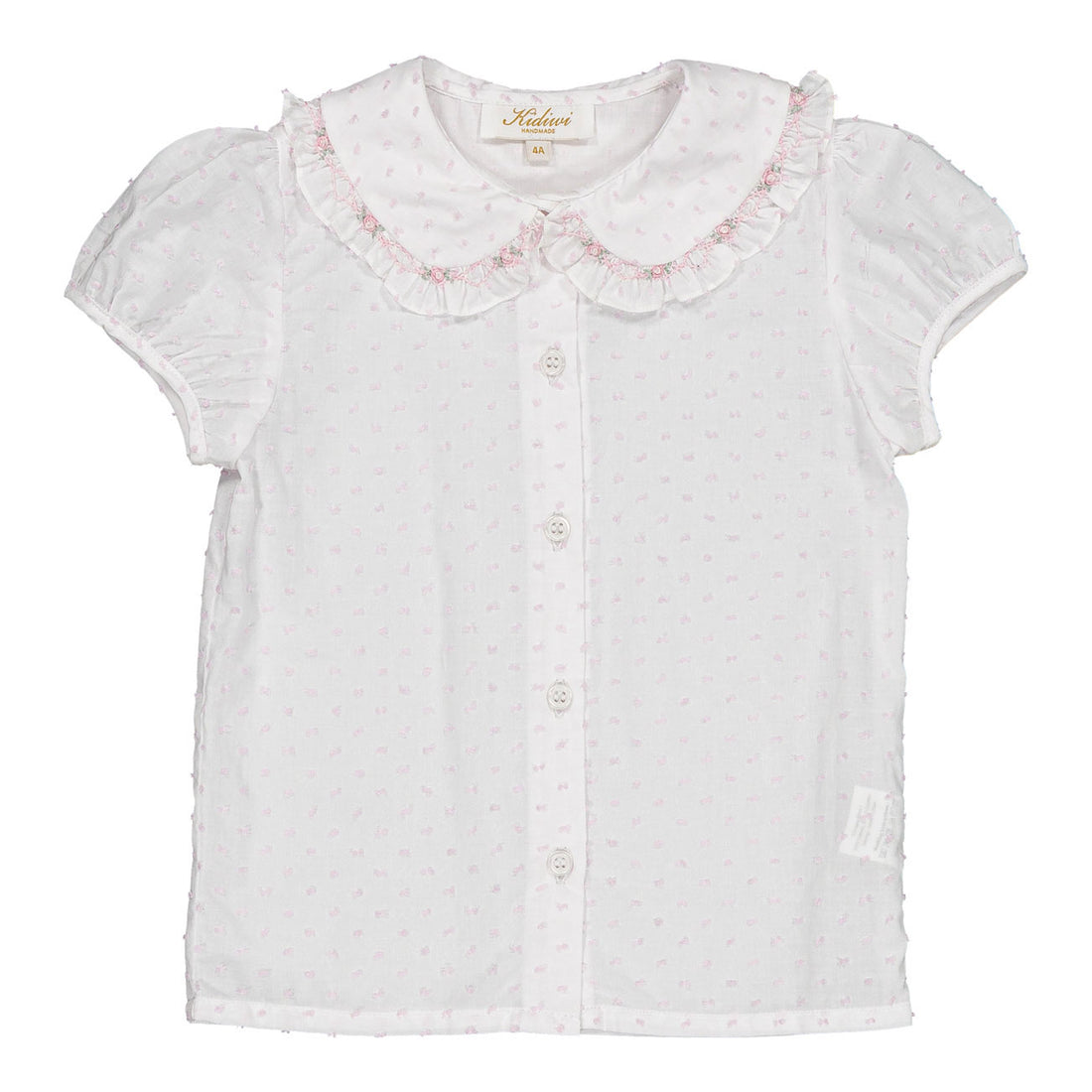Kidiwi Pink Plumetis Lorena Blouse