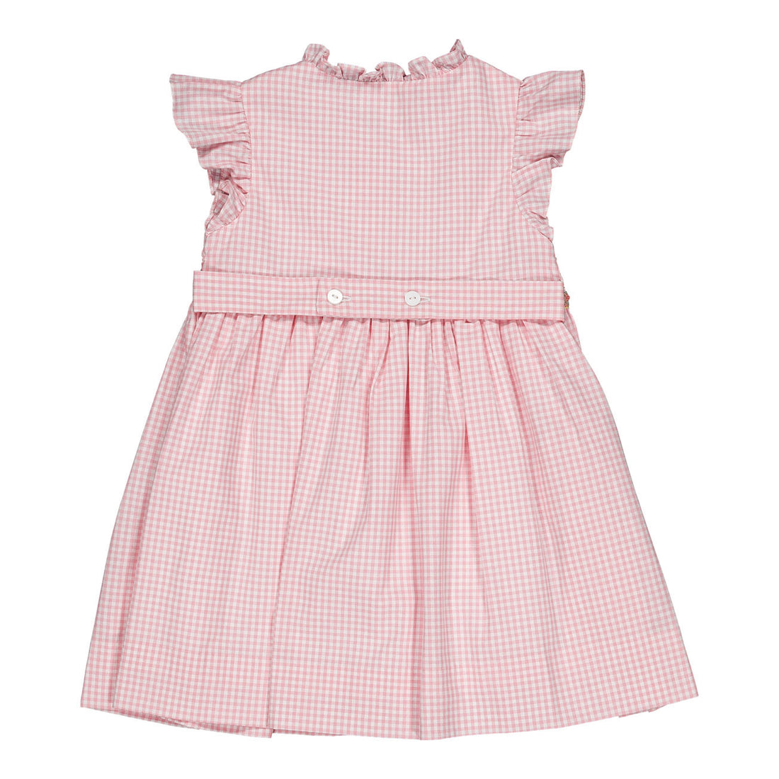 Kidiwi Candy Pink Gingham Lolyne Smocked Dress
