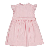Kidiwi Candy Pink Gingham Lolyne Smocked Dress