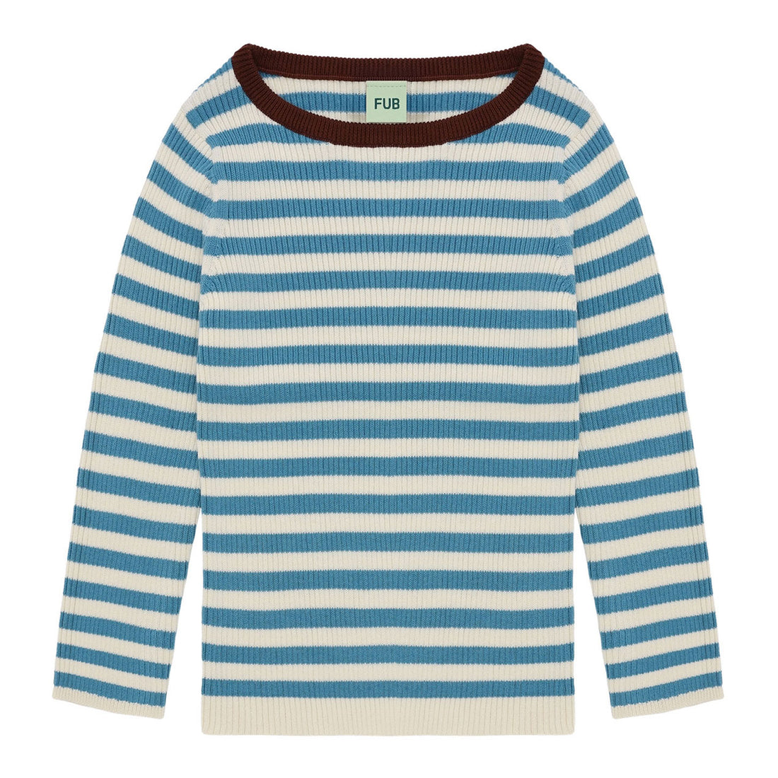 FUB Ecru/Sea Rib Pullover