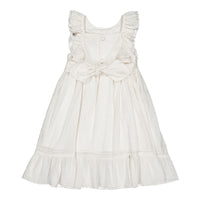 Kidiwi Off White Plumetis Melanie Smocked Dress