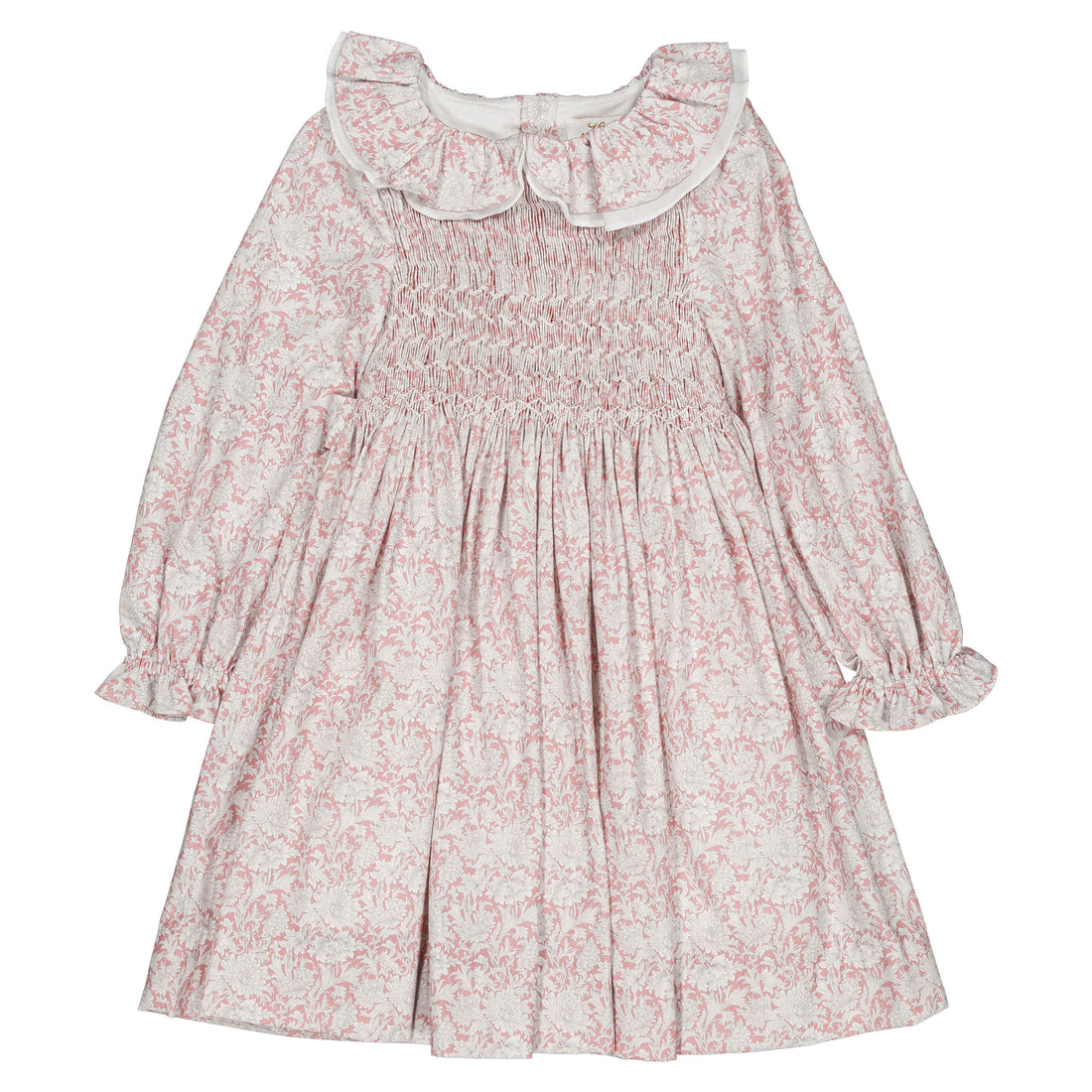 Kidiwi Pink Rococo Print Josephine Dress