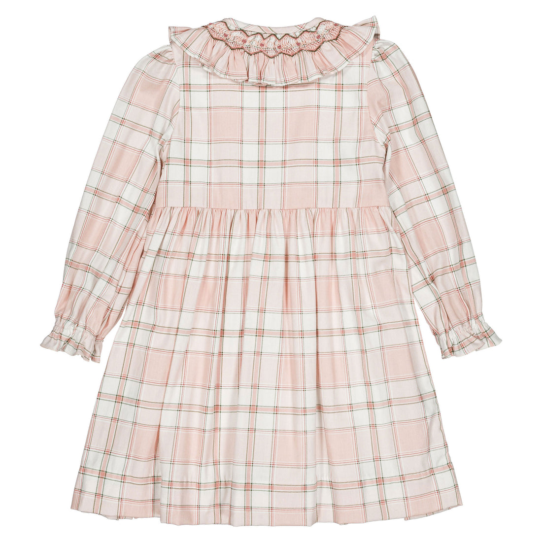 Kidiwi Pink Tartan Adeline Dress