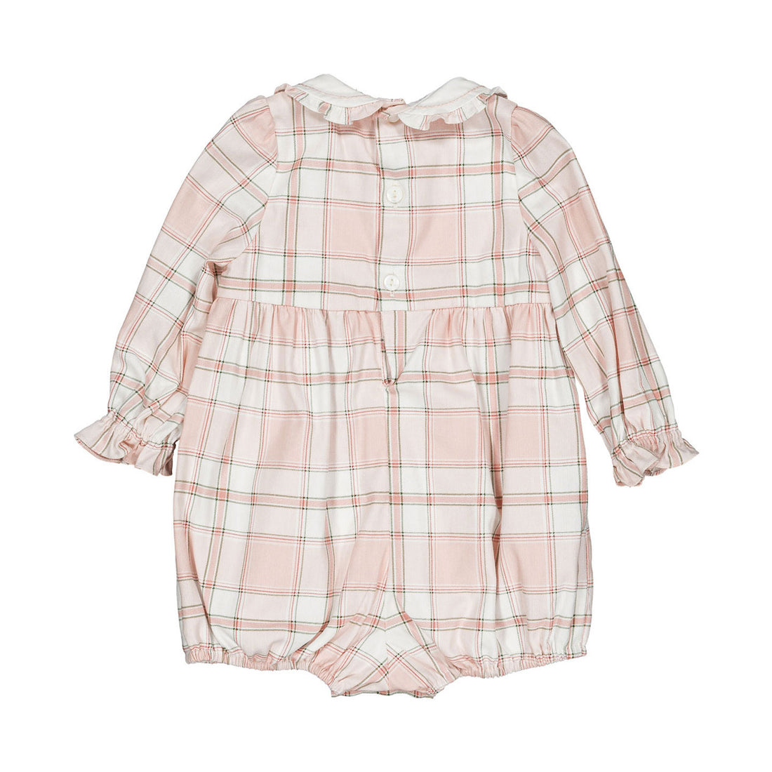 Kidiwi Pink Tartan Arlette Romper