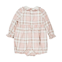Kidiwi Pink Tartan Arlette Romper