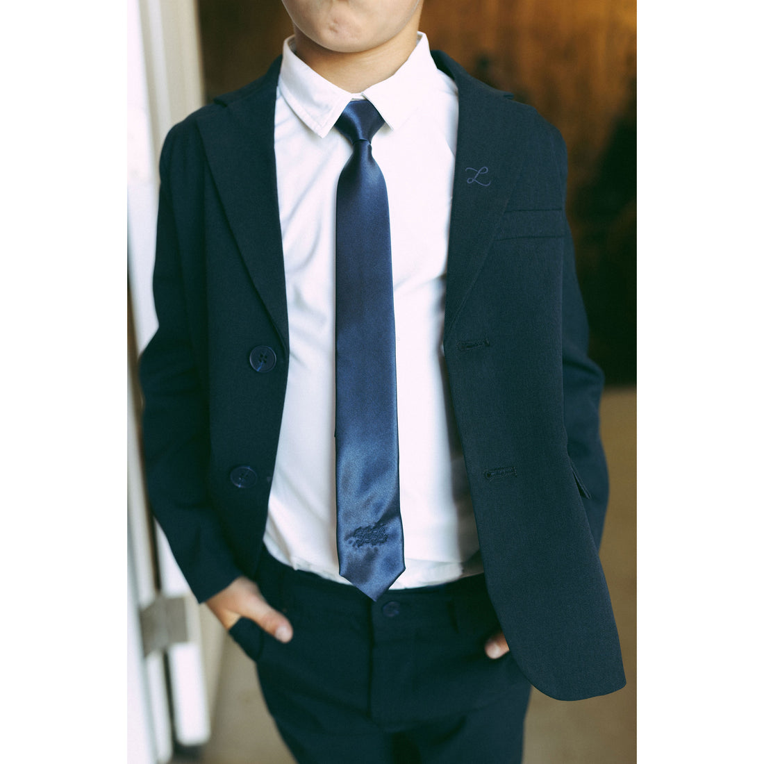 L by Ladida Navy Tie