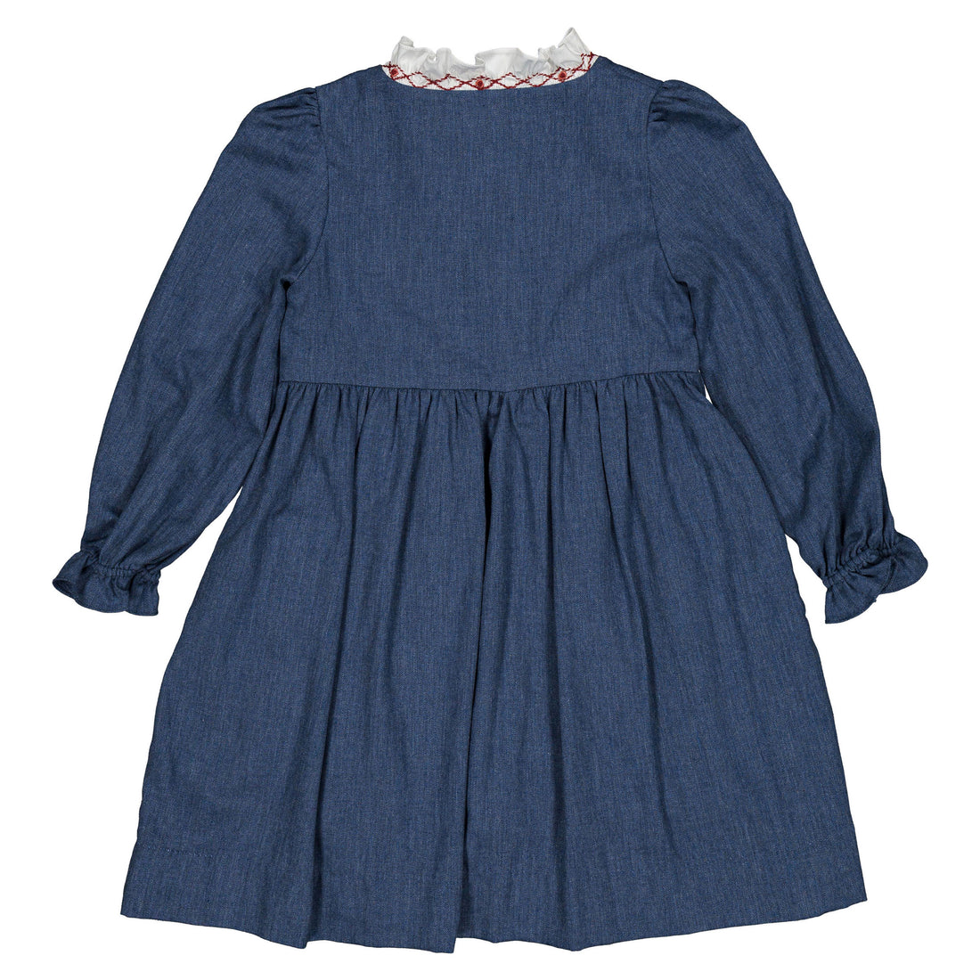 Kidiwi Blue Denim Light Herringbone Babeth Dress