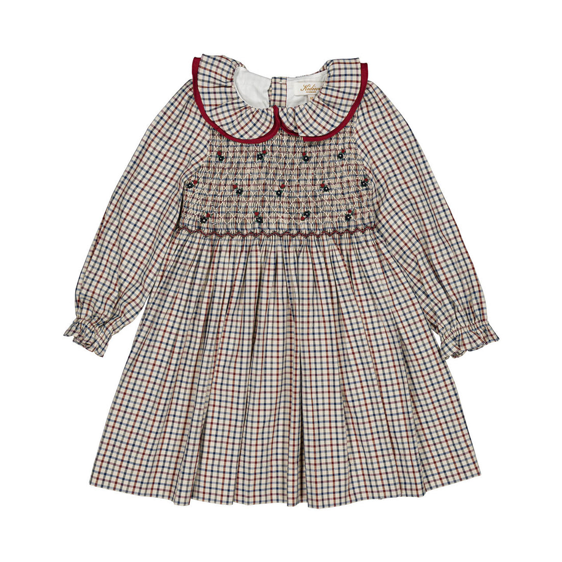 Kidiwi Navy Check Josephine Dress