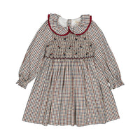 Kidiwi Navy Check Josephine Dress