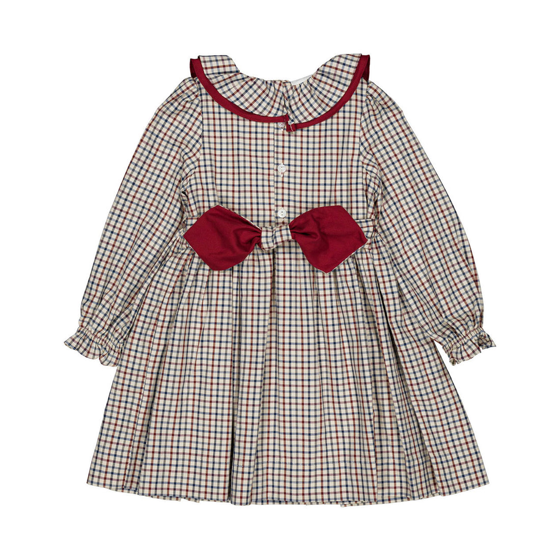 Kidiwi Navy Check Josephine Dress