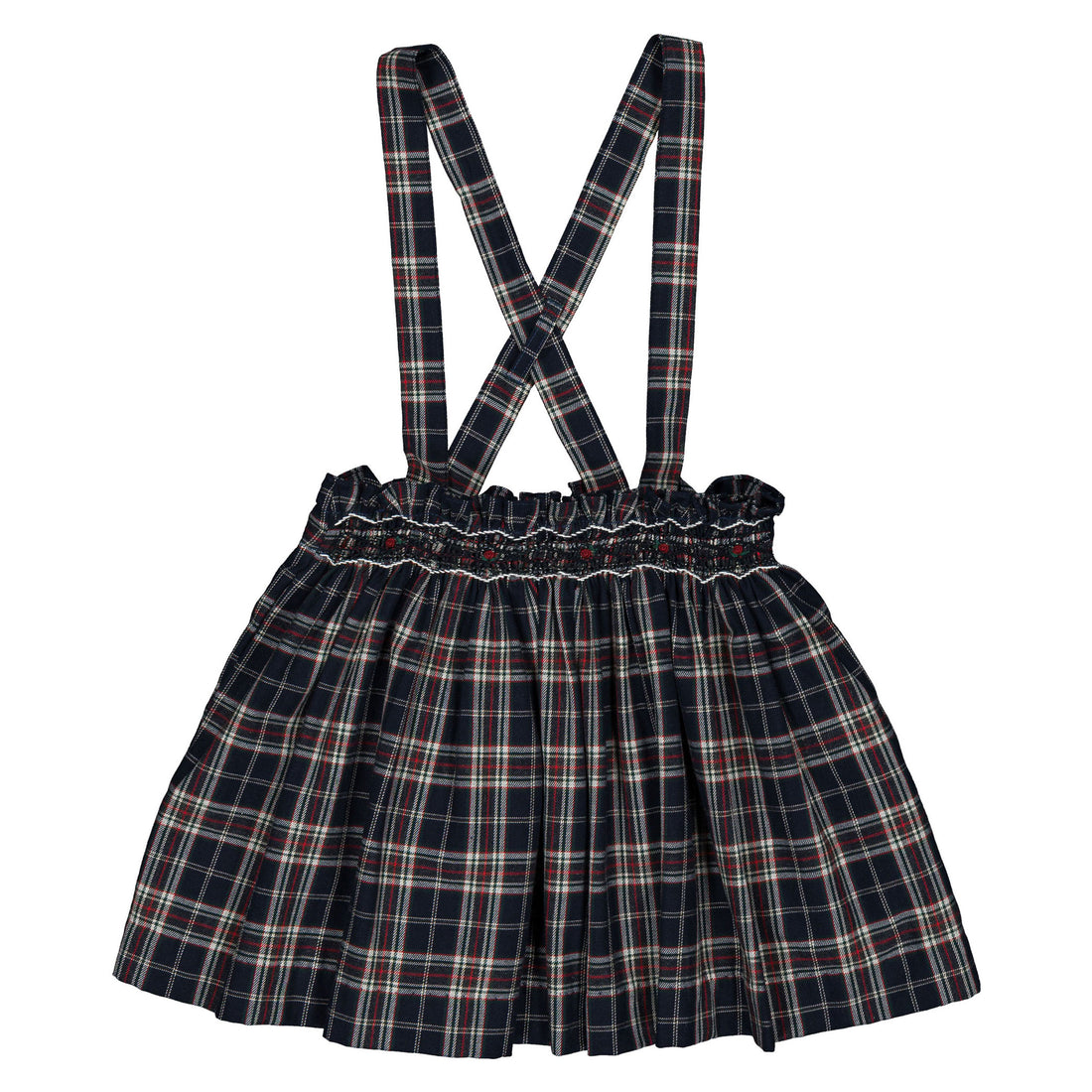 Kidiwi Navy Tartan Louise Skirt