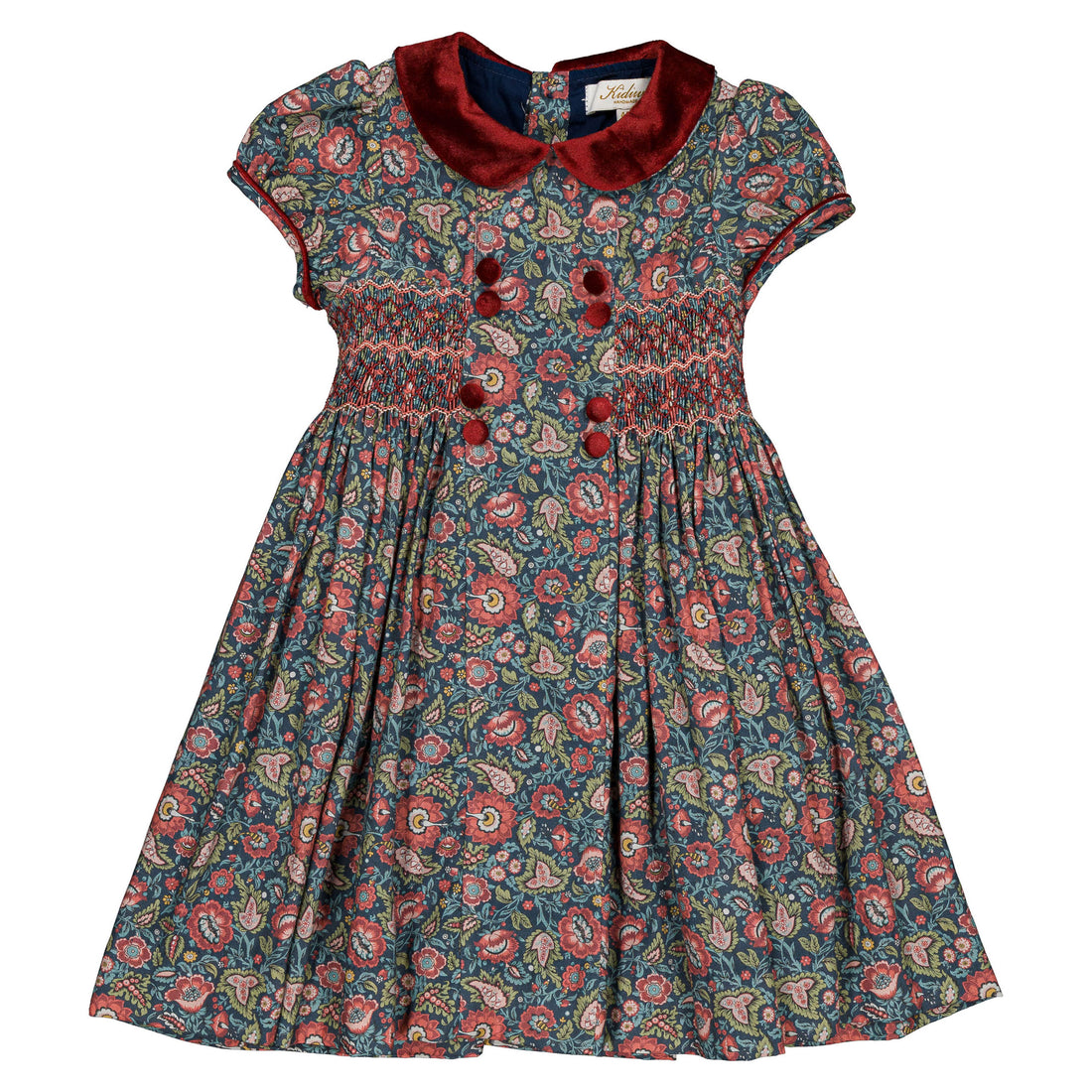 Kidiwi Navy Floral Paisley Rison Dress