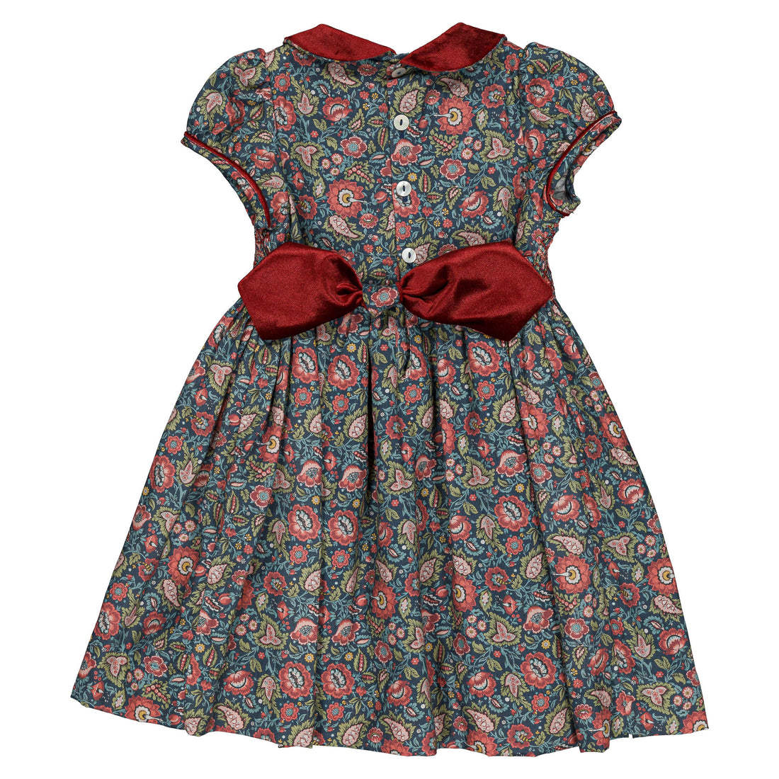 Kidiwi Navy Floral Paisley Rison Dress