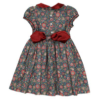 Kidiwi Navy Floral Paisley Rison Dress