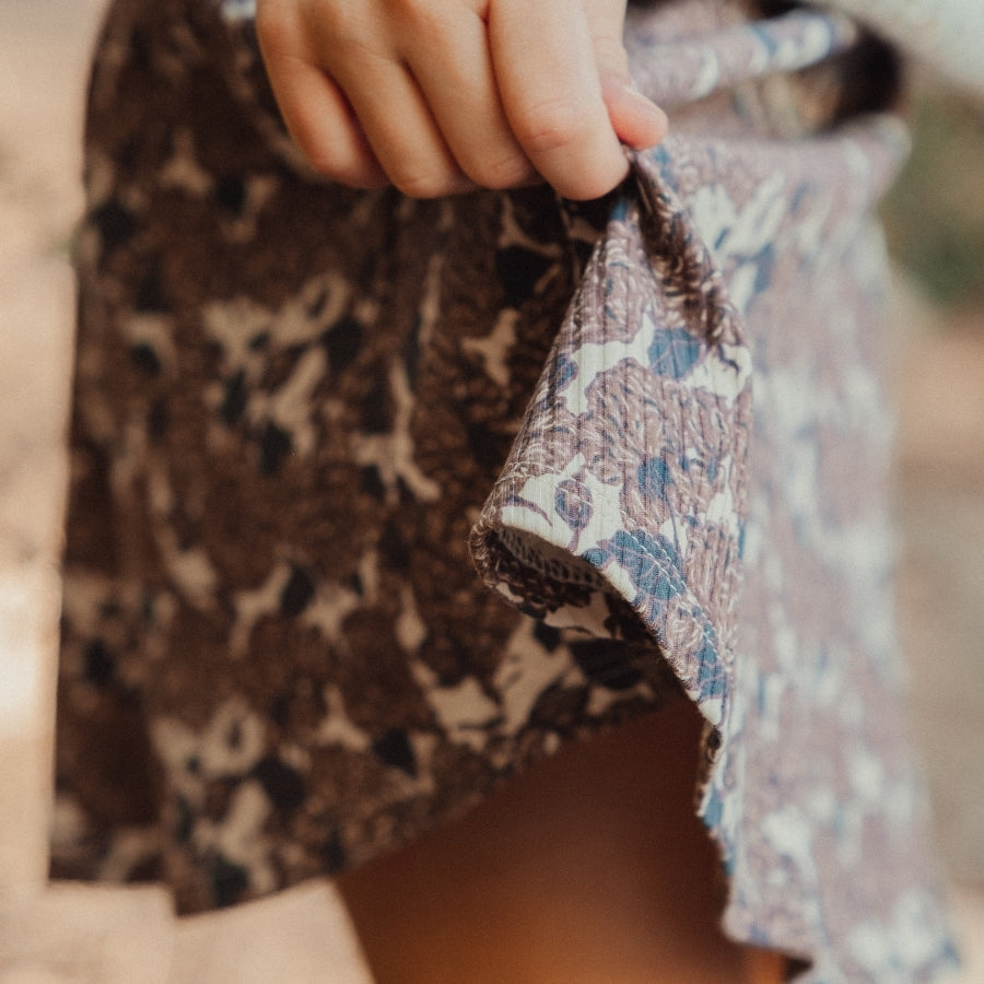 Lovely Littles Printed Long Sleeve Dress - Flora