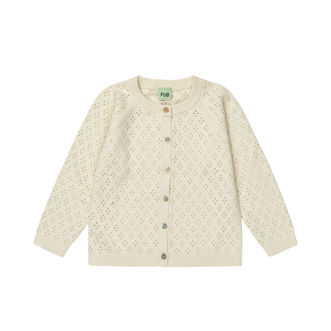 FUB Ecru Pointelle Cardigan