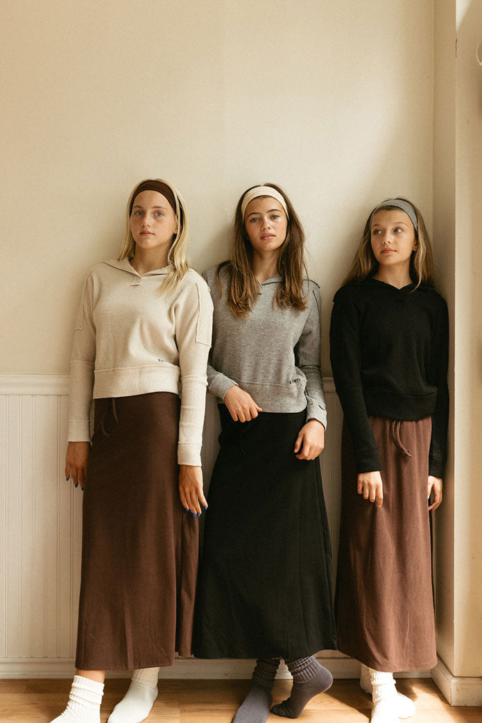 ELEMENTS Umber Drawstring Skirt
