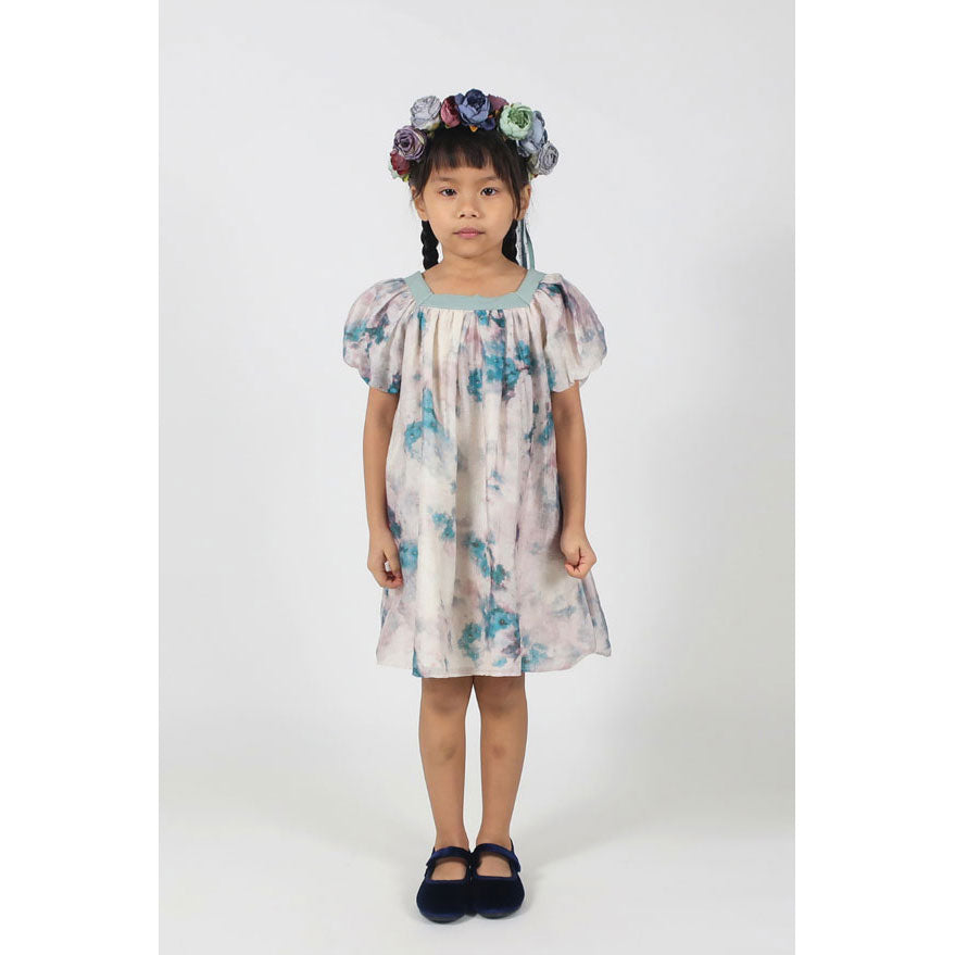 Tia Cibani Robin Sofia Puff Sleeve Dress