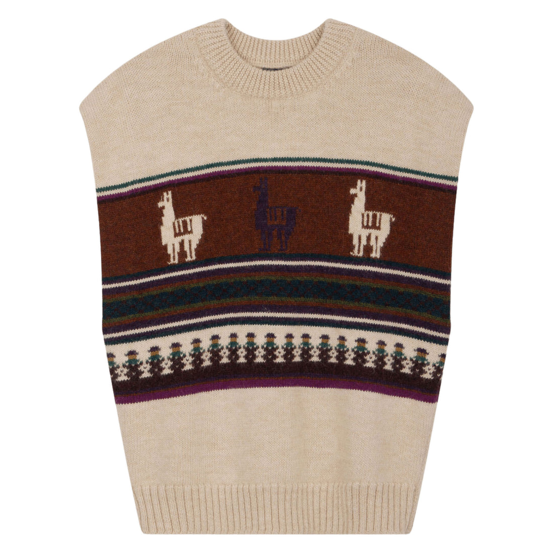 Soeur Beige Alpaca Warner Vest