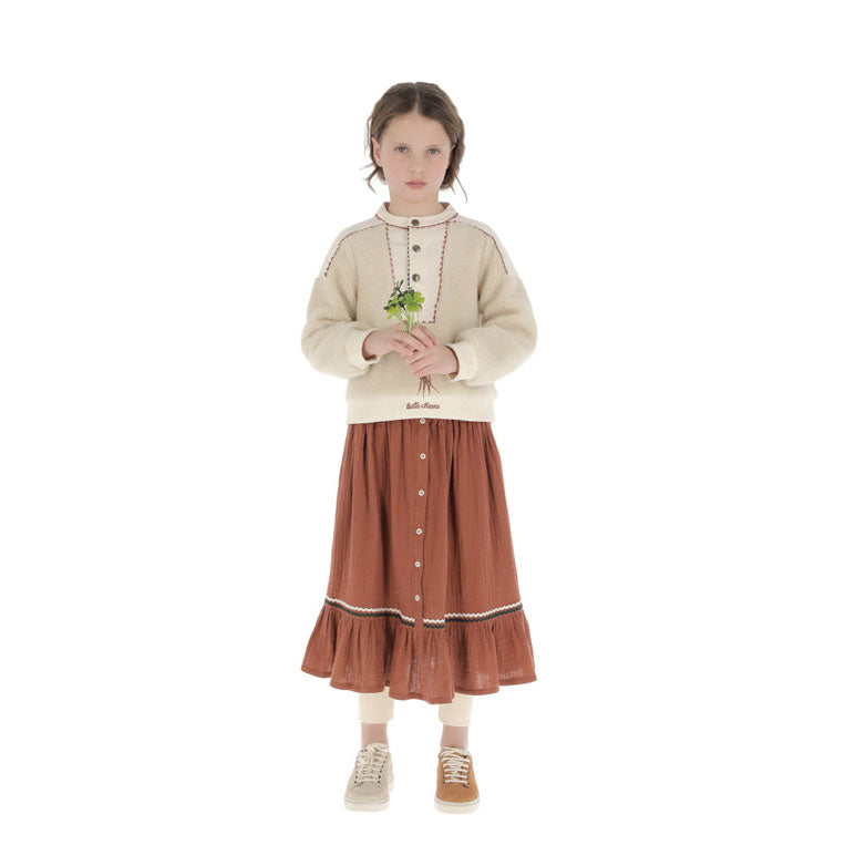 Belle Chiara Ecru Lamb Sweatshirt
