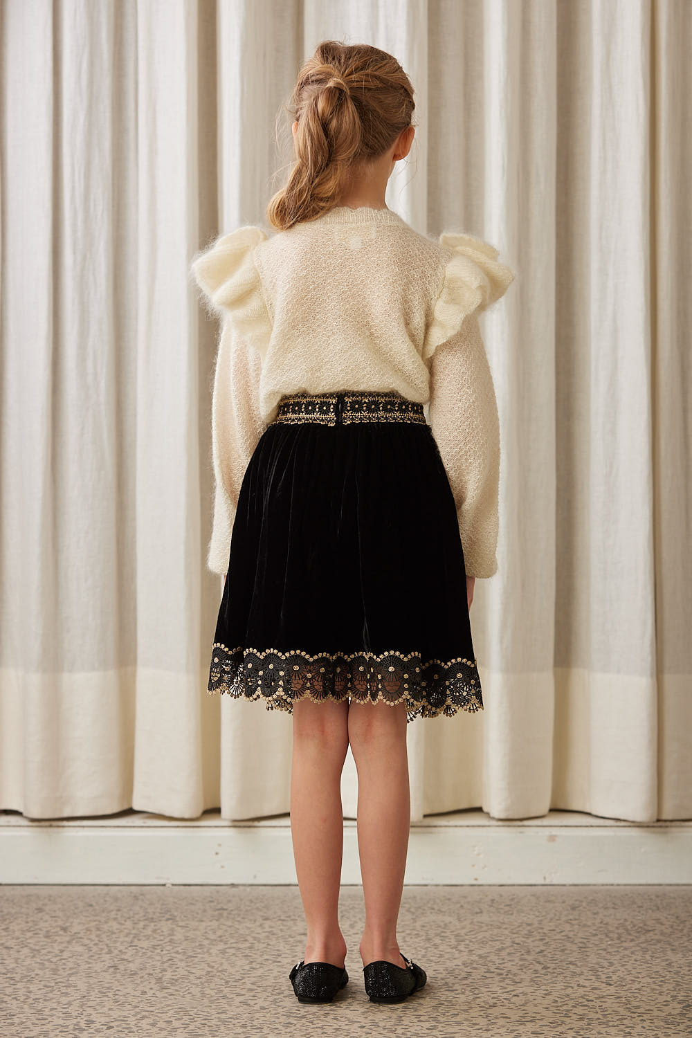 Petite Amalie Cream Mohair Sweater